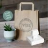 Custom Business Rubber Stamp, Large Size 11 x 8 cm, Personalised Logo Design, Black and White, ABS Material